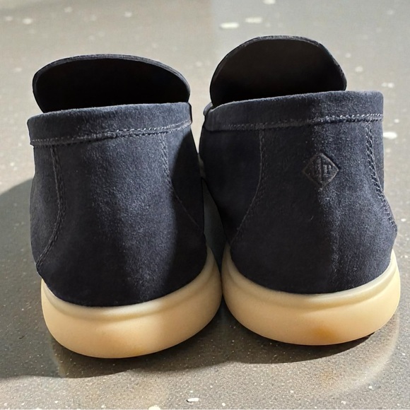 Loro Pianna Summer Walk Suede Loafers Navy 45 - Picture 6 of 12
